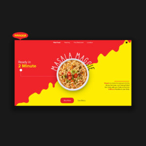 Responsive Website Template PSD for noodles