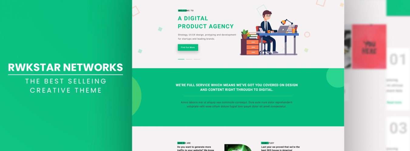 Digital Agency Website Designing Template - Rwkstar Networks